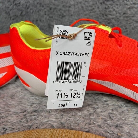Adidas X Crazyfast + FG Soccer Low Size 11.5 Men Energy Citrus Pack IE2416 main image 6